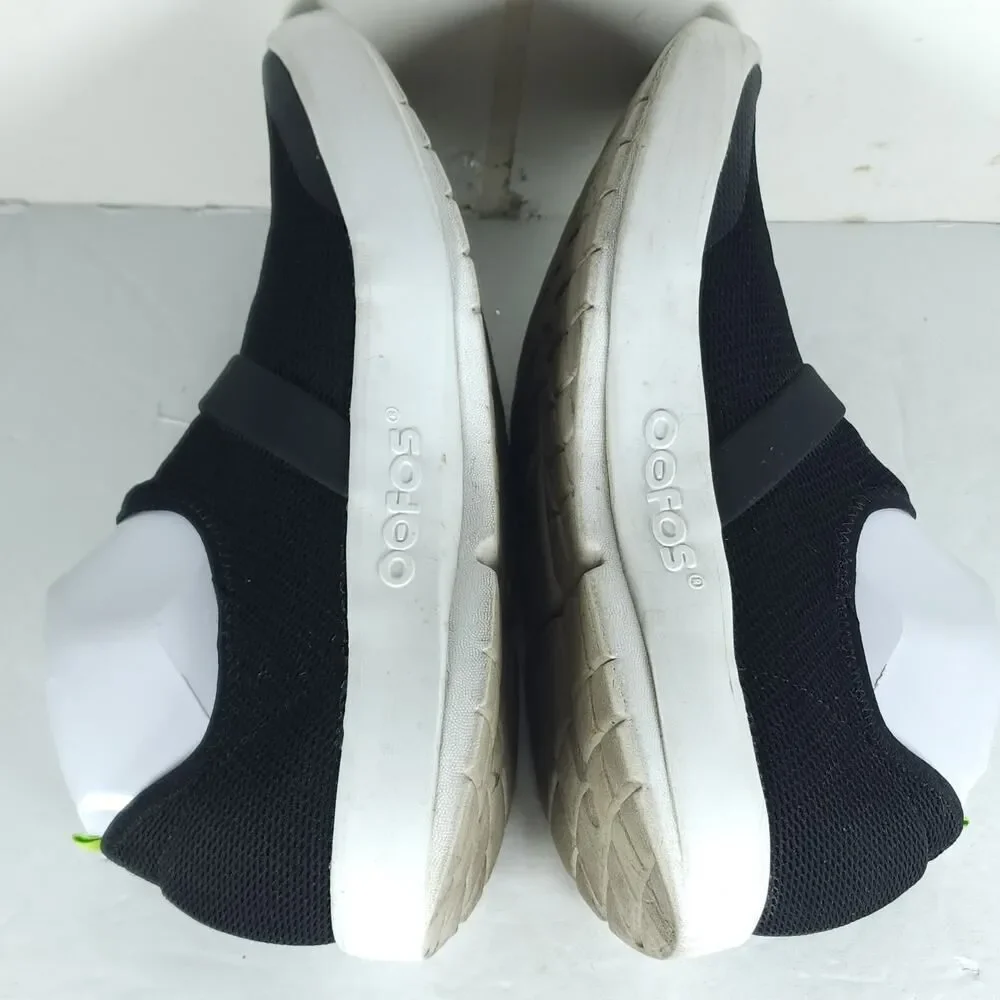 Oofos Women's OOmg EeZee Recovery US 10 Mesh Black Slip On Low Sneakers Shoes